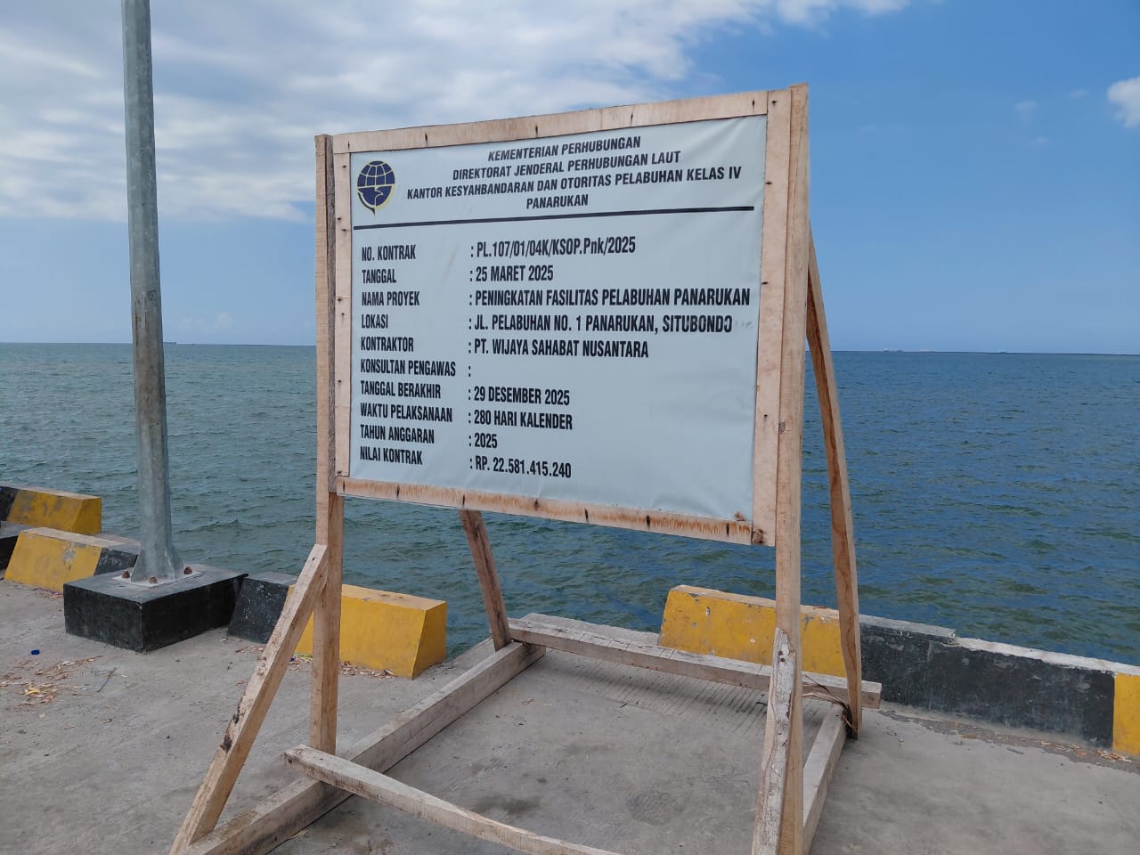 Foto Papan Proyek Dok. SentraPos.co.id Desember 2025