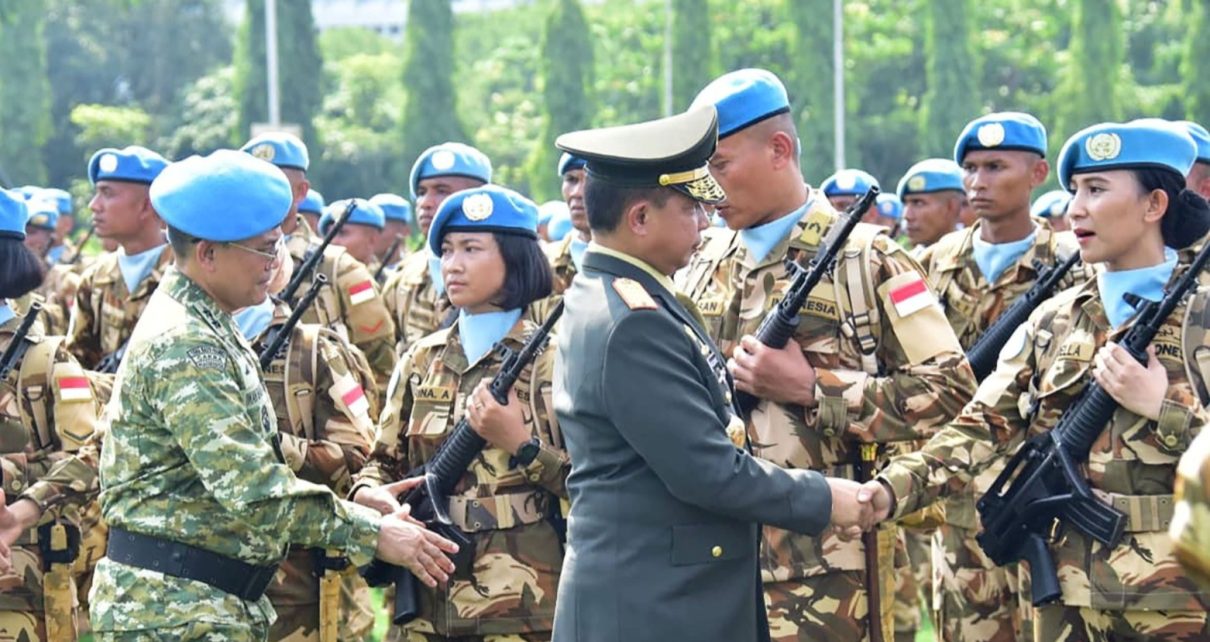 Panglima TNI Lepas 744 Pasukan Garuda UNIFIL ke Lebanon.