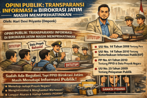 Opini Publik: Transparansi Informasi di Birokrasi Jatim Masih Memprihatinkan