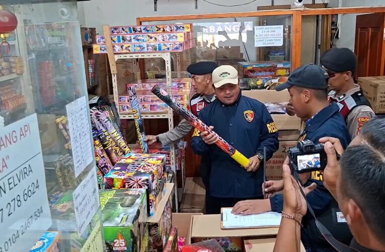 Jelang Tahun Baru 2026, Polres Madiun Kota Gelar Razia Petasan