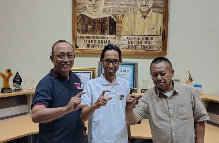 Silaturahmi ke PWI dan SMSI, Ketua KI Jatim Mantapkan Kolaborasi Keterbukaan Informasi