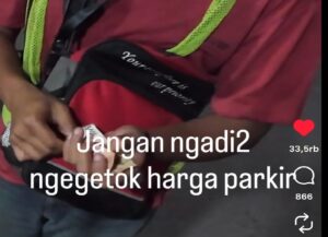 Viral Jukir Liar Protes Tarif Parkir, Rp5 Ribu untuk Dua Motor Ditolak