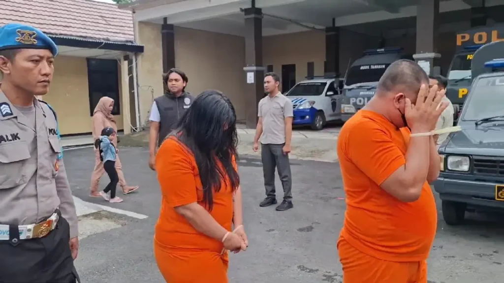 Pasutri Asal Sidoarjo Diciduk Polres Kediri Kota, Curi Motor di Sawah Terekam CCTV