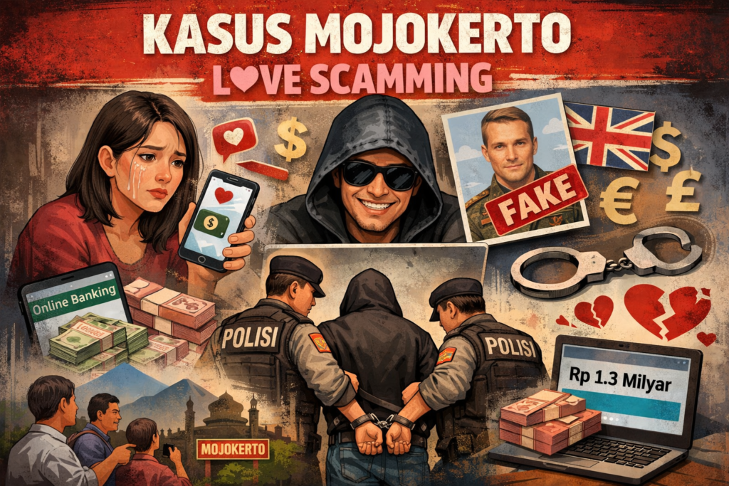 Tersangka Kasus Kekerasan Seksual di Mojokerto Laporkan Balik Korban, Polisi Selidiki Dugaan Love Scamming Rp98 Juta