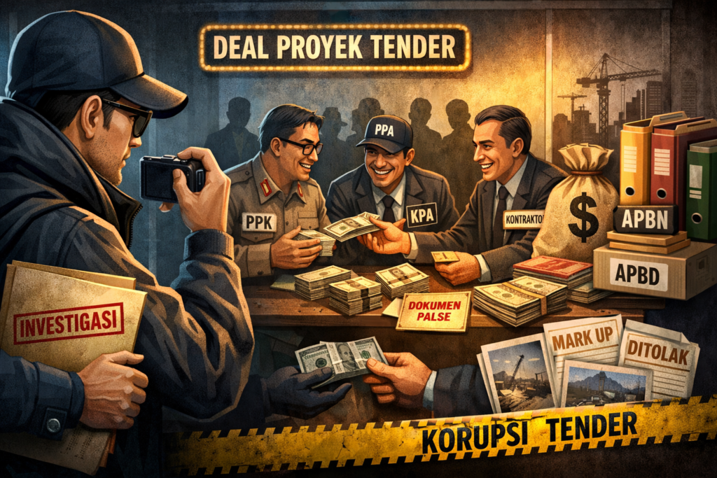 Korupsi Tender yang Terorganisasi: Ketika Wartawan Investigasi Didorong Menjadi “Penyamar”