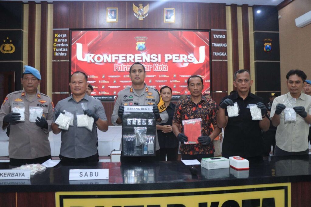 Awal 2026, Polres Blitar Kota Bongkar 5 Kasus Narkoba, Sita 1.258 Pil Dobel L dan 13,3 Gram Sabu