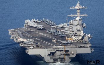Kapal Induk Terbesar AS Terbakar di Laut Merah! USS Gerald R. Ford Terpaksa Menepi di Yunani, Ratusan Awak Terdampak