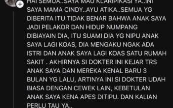 Screenshot : Viral beredar postingan diduga ibunya TikTokers Cindy Rizap ngamuk karena tak terima anaknya dituduh pelakor. Kini ancam bakal labrak Maissy. (kolase Instagram)