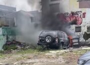 Viral Mobil Terbakar di Mampang Jaksel, Polisi Ungkap Penyebabnya: Berawal dari Anak Bakar Kertas
