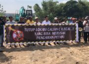 Petani Mojokerto Demo Tambang Galian C Ilegal, Ekskavator Dipaksa Keluar karena Ancam Irigasi Sawah