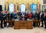 Video Donald Trump Didoakan 20 Pendeta di Ruang Oval Viral, Ditonton Jutaan Kali di Tengah Konflik Iran