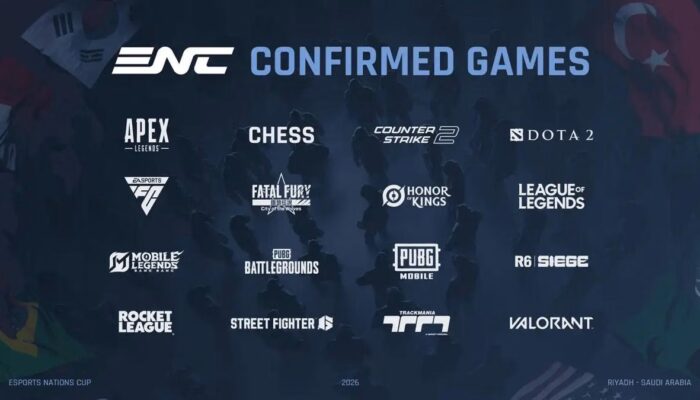 Esports Nations Cup 2026 Siap Mengguncang Dunia! 16 Game Dipertandingkan, Lebih 100 Ribu Pemain Rebutkan Nama Negara