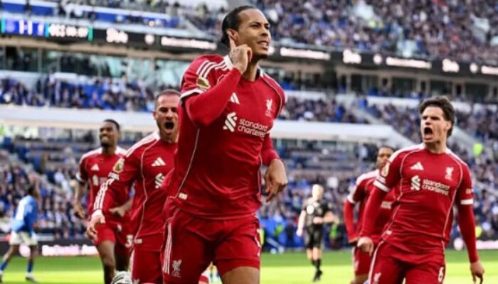 Gol Menit 100 Van Dijk! Liverpool Kunci Kemenangan Dramatis 2-1 atas Everton di Derby Panas Merseyside