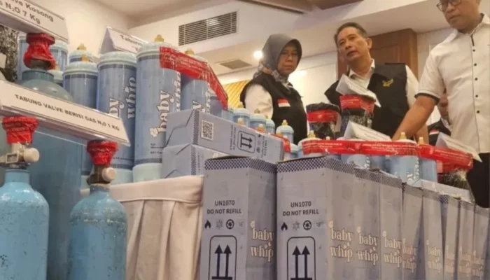 BPOM Bongkar Gudang Gas “N2O” Ilegal di Cengkareng, Produk Baby Whip Dijual Online, Pelaku Terancam 12 Tahun Penjara