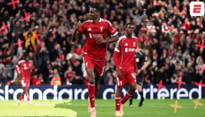 Liverpool Tumbangkan Crystal Palace 3-1 di Anfield, Isak Bersinar, Wirtz Kunci Kemenangan