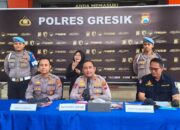 Polres Gresik Bongkar Jaringan Sabu Lintas Kota, 4 Tersangka Ditangkap, Barang Bukti 68 Gram Diamankan