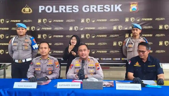 Polres Gresik Bongkar Jaringan Sabu Lintas Kota, 4 Tersangka Ditangkap, Barang Bukti 68 Gram Diamankan