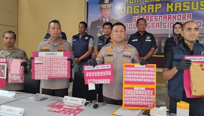 Polresta Sidoarjo Bongkar 19 Kasus Narkoba, 25 Tersangka Ditangkap: 4.000 Jiwa Diselamatkan