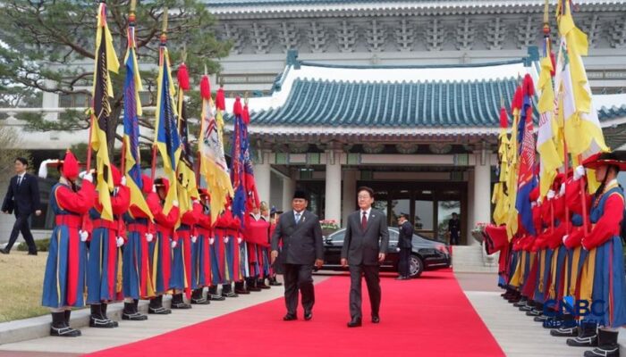 Prabowo Disambut Megah di Korea Selatan! Bahas AI hingga Investasi Strategis di Blue House