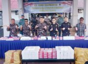 TNI AL Gagalkan Penyelundupan 1.832 Kosmetik Ilegal Asal Malaysia di Perbatasan Sebatik Nunukan