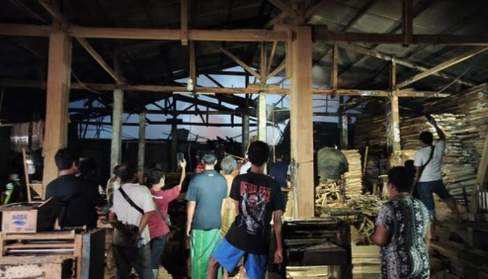 Gudang Kayu di Denpasar Terbakar Hebat, Api Belum Padam! Satu Orang Alami Luka Bakar