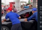 Viral! Penyeleweng BBM Subsidi Pingsan di SPBU Mojokerto, Terhirup Uap Pertalite di Dalam Mobil