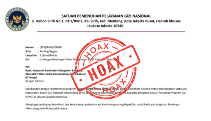 BGN Bongkar Undangan Palsu Bimtek SPPG 2026: Masyarakat Diminta Waspada Penipuan Catut Nama Instansi