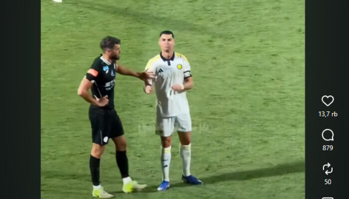 Cristiano Ronaldo Dibully Chant “Messi”, Respons Santainya Viral! CR7 Bikin Suporter Al Shabab Terdiam