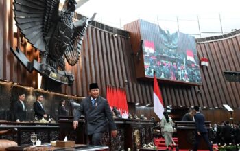 Presiden dalam pidatonya pada Rapat Paripurna DPR RI di Gedung Nusantara MPR/DPR/DPD RI, Jakarta, pada Rabu (20/05/2026). Foto : Setneg