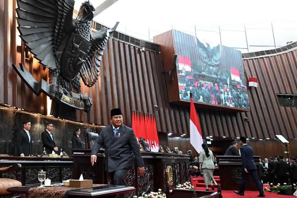Presiden dalam pidatonya pada Rapat Paripurna DPR RI di Gedung Nusantara MPR/DPR/DPD RI, Jakarta, pada Rabu (20/05/2026). Foto : Setneg