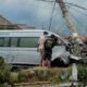 Hiace Rombongan Wisatawan Singapura Rem Blong di Bromo, Tabrak 4 Mobil dan Tiang Listrik