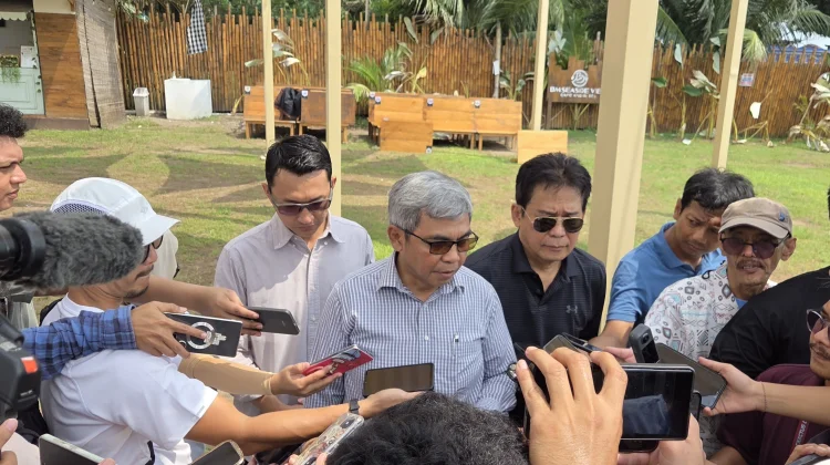 Ketua Komisi Pemberantasan Korupsi (KPK) Setyo Budiyanto saat melakukan tanya jawab dengan awak media (Foto: RRI/Chairul Umam)