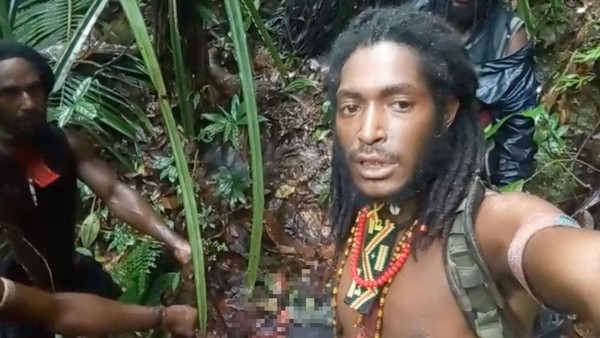 Bos OPM Dejang Heluka membuat pernyataan lewat video setelah membantai para pendulang emas di wilayah Korowai, Yahukimo. (Dok. Istimewa)
