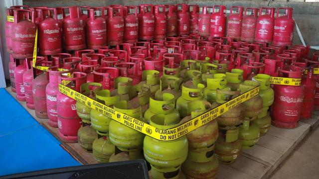Foto dok. Bareskrim Polri mengungkap praktik penyalahgunaan gas LPG subsidi di Klaten. (Foto: Tim Humas Polri)