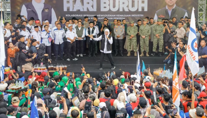 May Day 2026 di Jatim Semarak, Khofifah Umumkan 9 Kebijakan Pro-Buruh: Diskon Pajak hingga Jaminan Pesangon