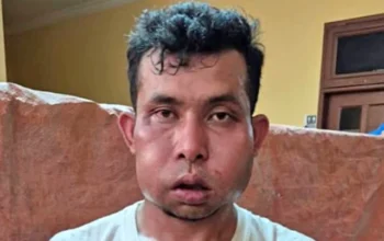 Tampang salah satu pelaku perampok lansia di Pekanbaru. Foto: Dok. Istimewa