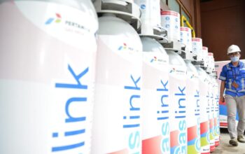 Gaslink C-cyl adalah Compressed Natural Gas (CNG) untuk pelanggan sektor industri dan komersial. Ffot Dok. Pertamina