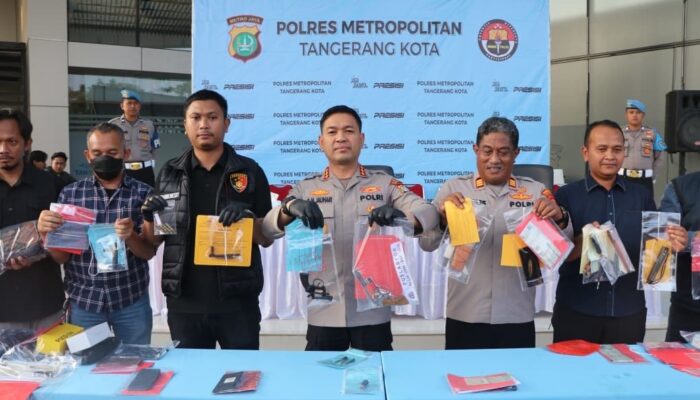 Polres Tangerang Kota Bongkar 52 Kasus Kejahatan Jalanan, Sindikat Curanmor Bersenjata hingga Ganjal ATM Dibekuk