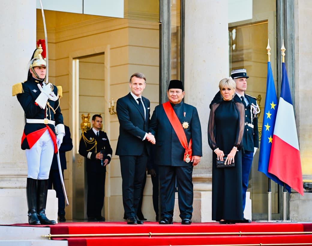 Poin penting pertemuan Presiden Prabowo Subianto dan Presiden Prancis Emmanuel Macron.
