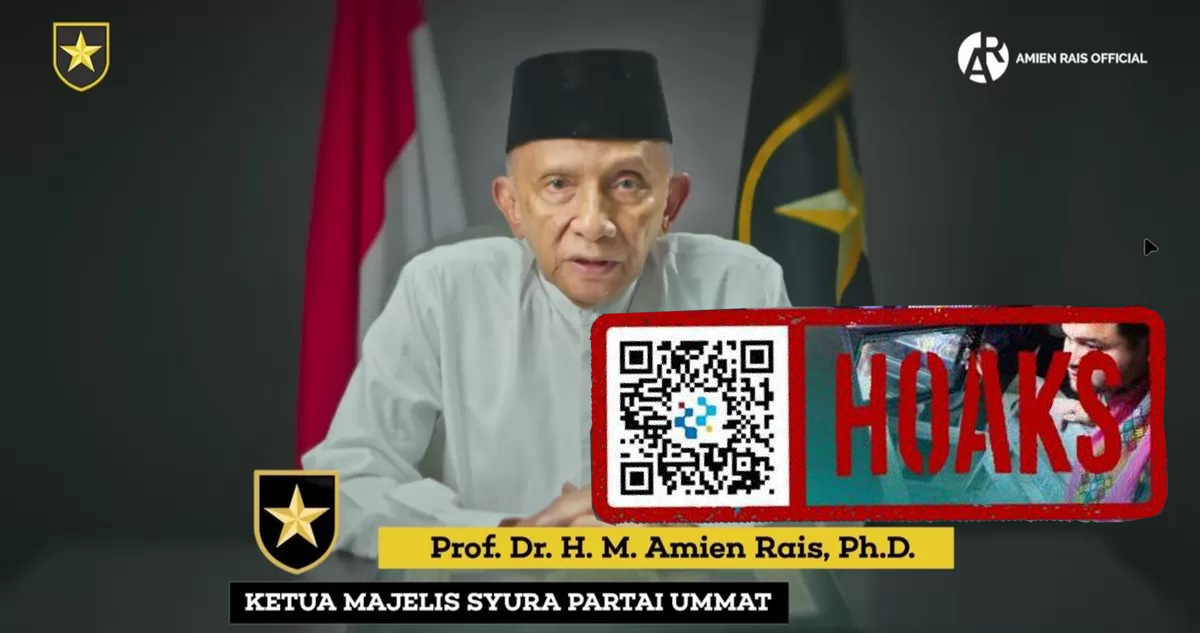 Viral Video Amien Rais Senggol Prabowo dan Seskab Teddy Dok. Istimewa