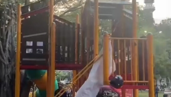 Baru Direvitalisasi Rp5 Miliar, Playground Alun-Alun Merdeka Malang Rusak! DLH Akui Pakai Modul Lama