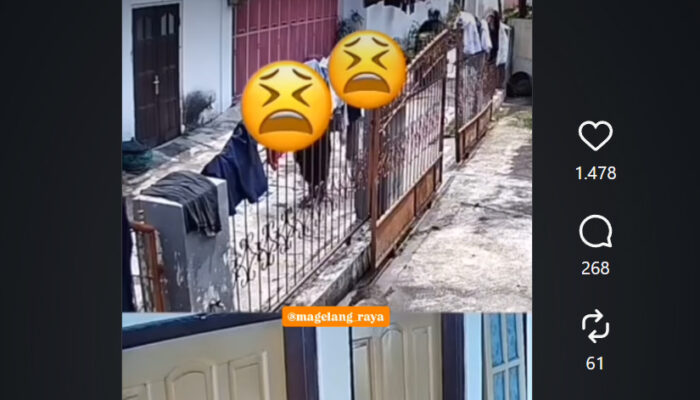 Viral ‘Begal Pantat’ di Magelang Terekam CCTV, Pelaku Bermotor Tanpa Pelat Diduga Incar Mahasiswi