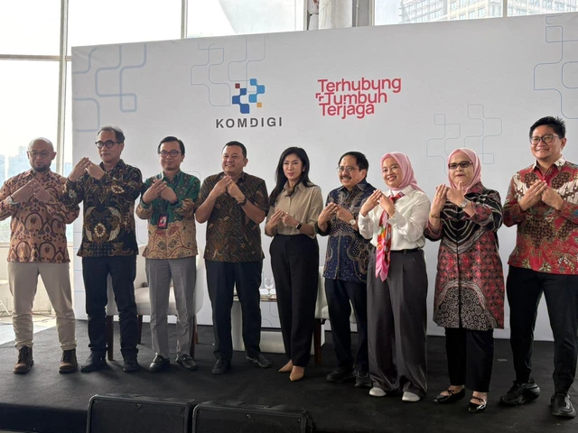Komdigi meresmikan pendaftaran nomor seluler menggunakan biometrik pengenalan wajah di FX Sudirman, Jakarta Pusat, Jumat (29/5/2026). Foto: Ryan Iqbal/kumparan
