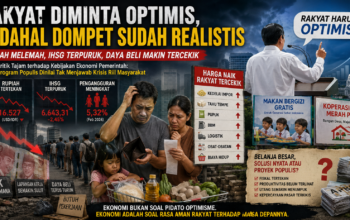 “Rakyat Diminta Optimis, Padahal Dompet Sudah Realistis” — Rupiah Melemah, IHSG Terpuruk, Daya Beli Makin Tercekik