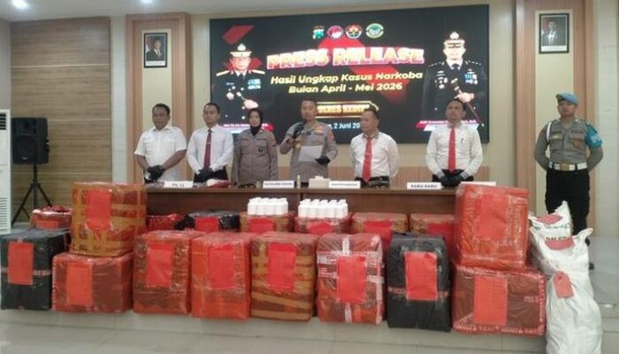 Polres Kediri Bongkar 46 Kasus Narkoba dalam 2 Bulan, 2 Juta Pil Dobel L dan 641 Gram Sabu Disita dari Jaringan Pengedar