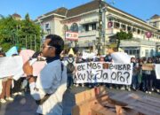 Masa aksi dukung MBG di Titik Nol Kota Yogyakarta,Jumat (19/6/2026)(Foto : Kompas.com/Wisang Seto Pangaribowo)
