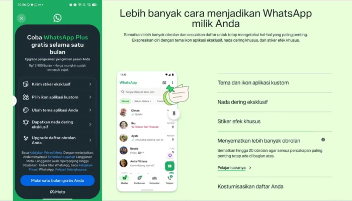 Resmi Hadir di Indonesia! WhatsApp Plus Dibanderol Rp13.900 per Bulan, Ini Deretan Fitur Eksklusifnya